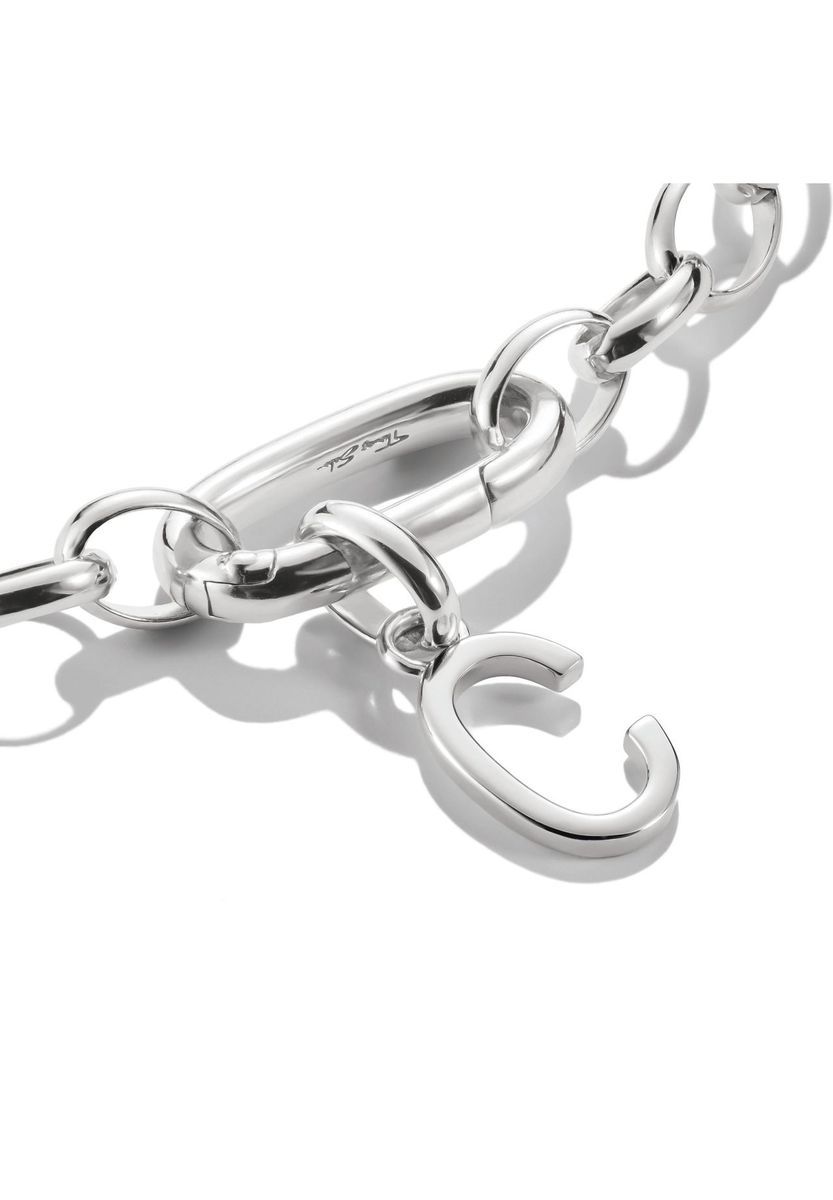 Silberner Buchstaben C Charm Anhänger