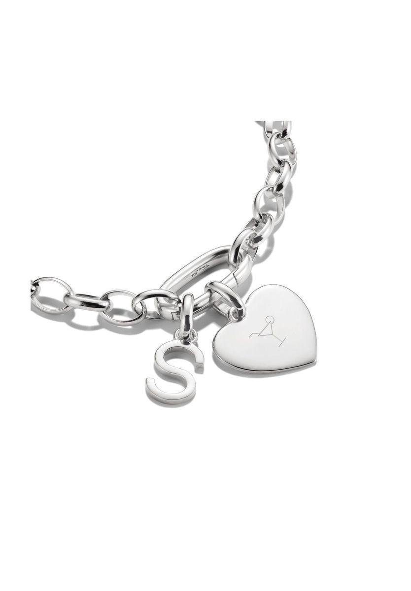 Silberner Buchstabe S Anfangs Charm