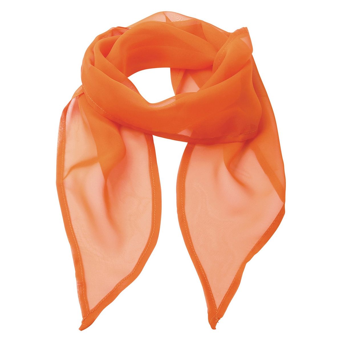 Transparenter Chiffon-Schal in Orange