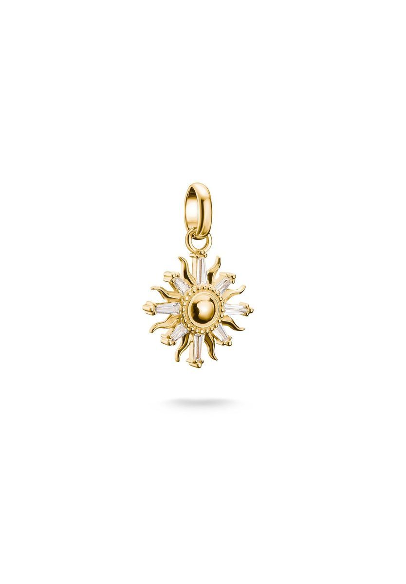 Goldener Sonnenstrahl Charm Anhänger Schmuck