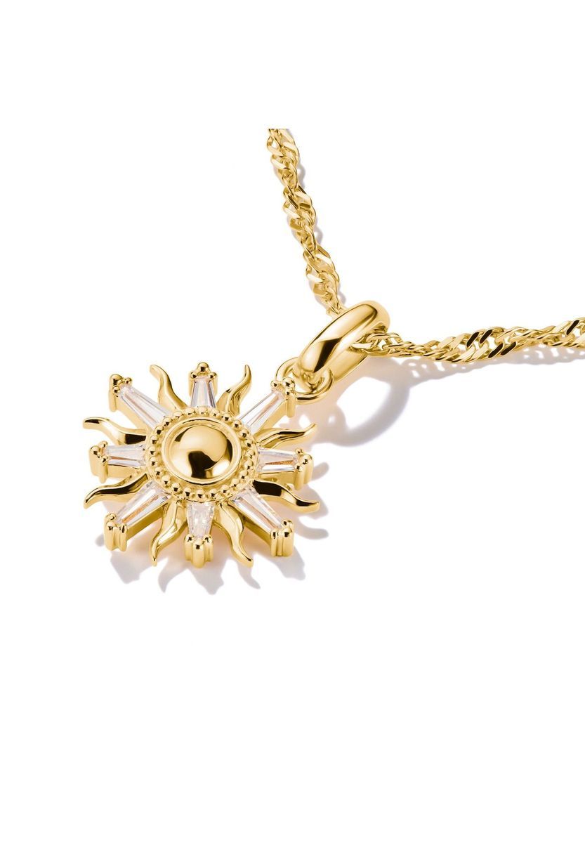 Goldener Sonnenstrahl Charm Anhänger Schmuck