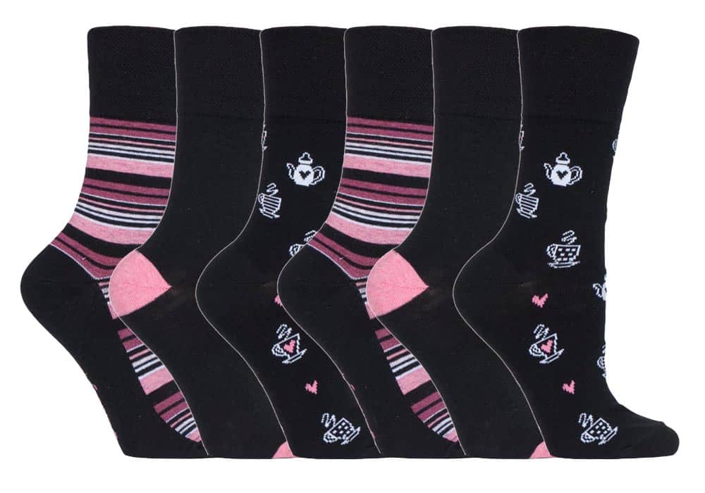 Gentle Grip - 6 Paar Damen Gentle Grip nicht elastische Socken - GG171