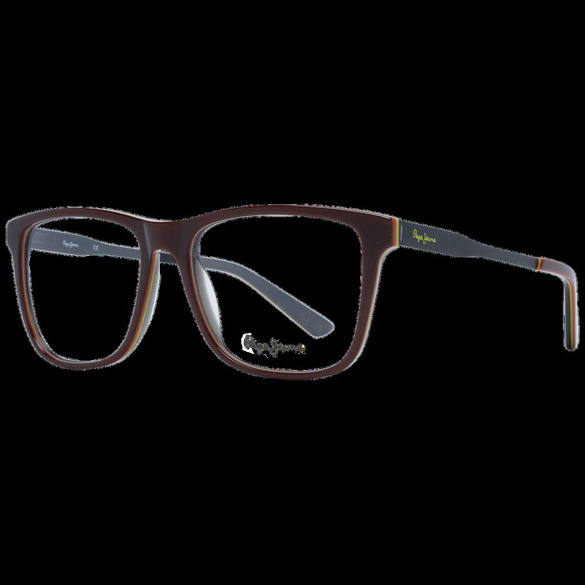 Braune trapezförmige Vollrandbrille