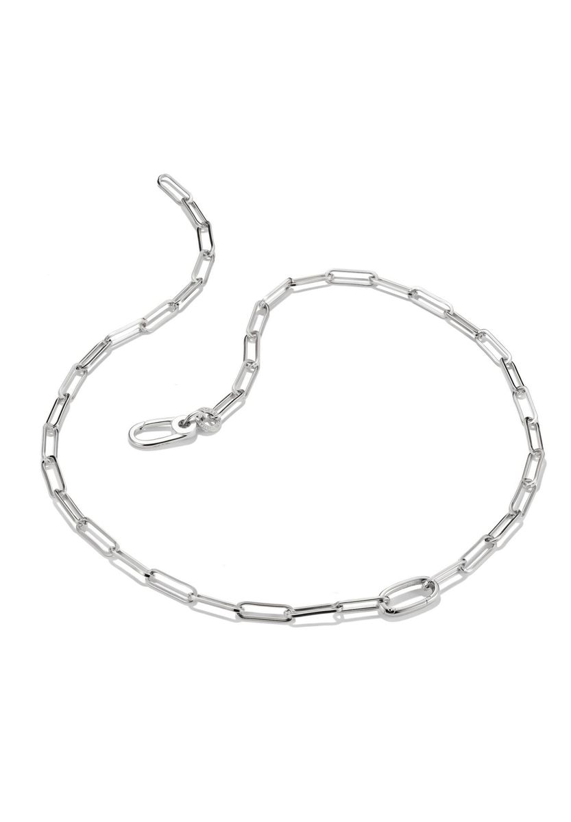 Paperclip Kettenhalskette mit Verbindungsglied