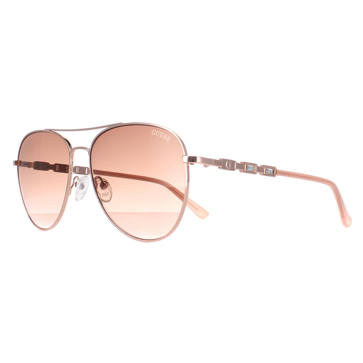 Elegante Pilotenbrille mit Strass-Details