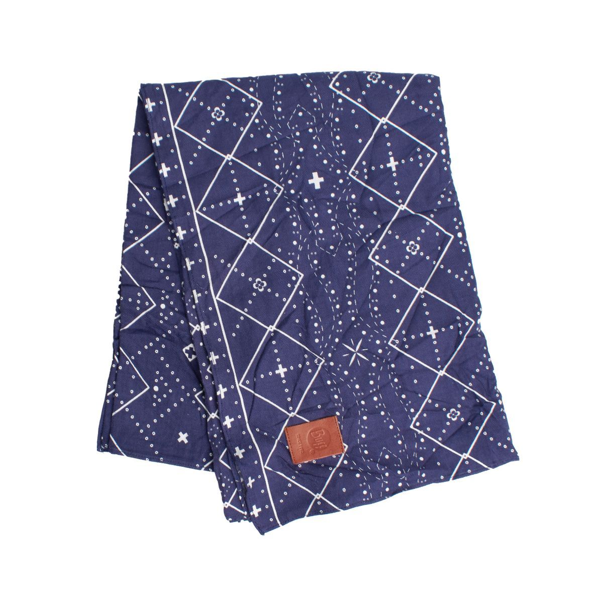 Bedruckter, leichter Foulard-Schal aus Baumwolle
