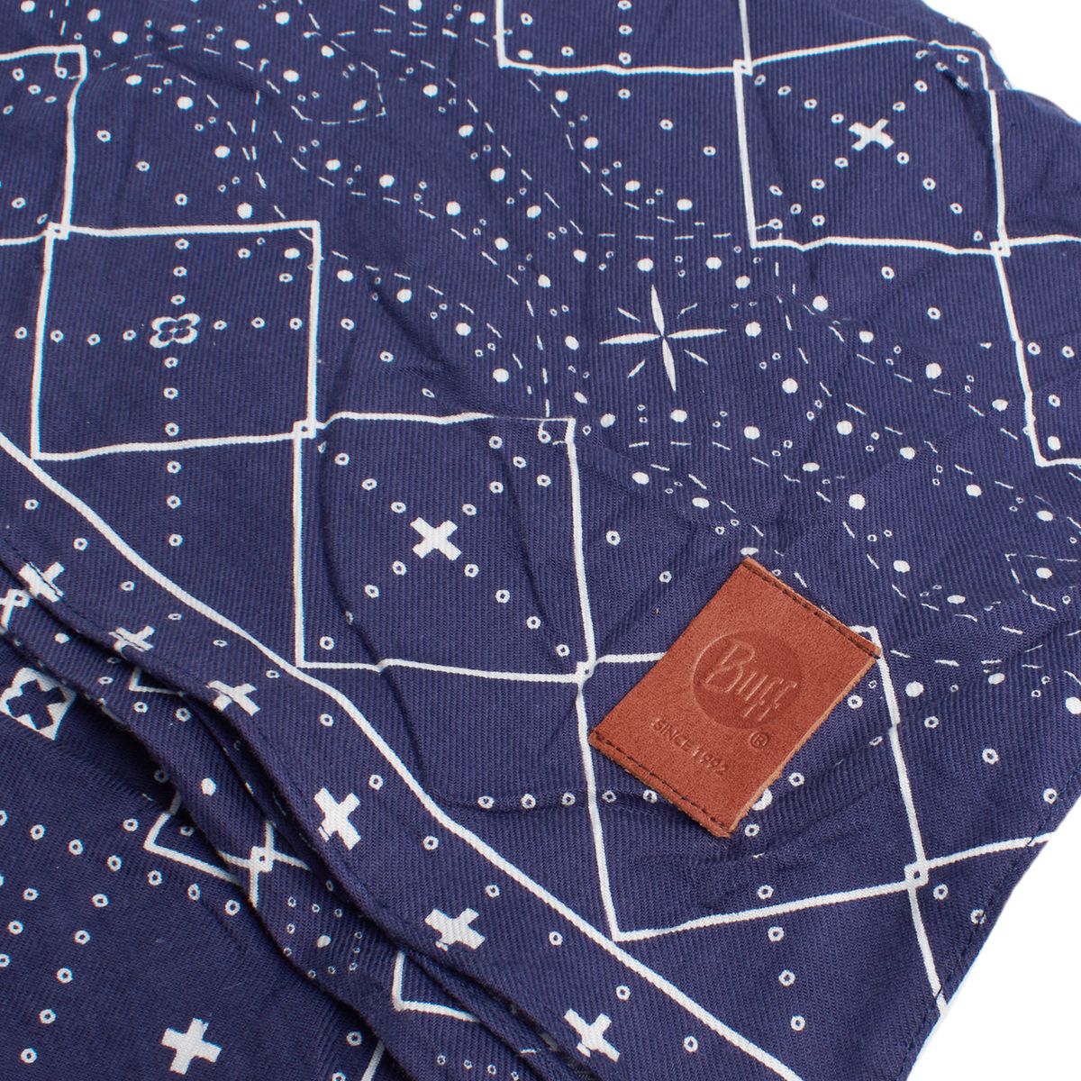 Baumwoll-Foulard mit geometrischem Muster