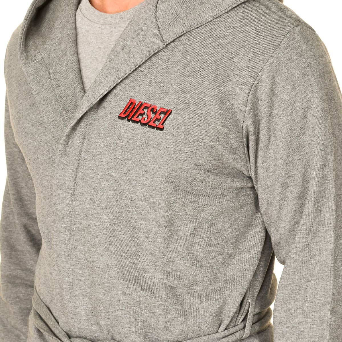 Weicher Kapuzen-Bademantel aus Sweatstoff