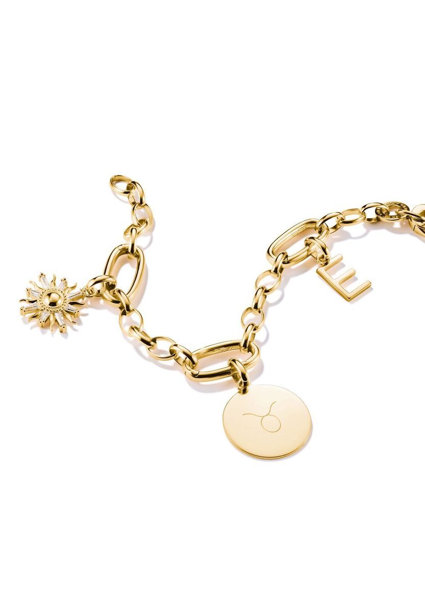 Goldener runder Charm-Anhänger-Verbinder