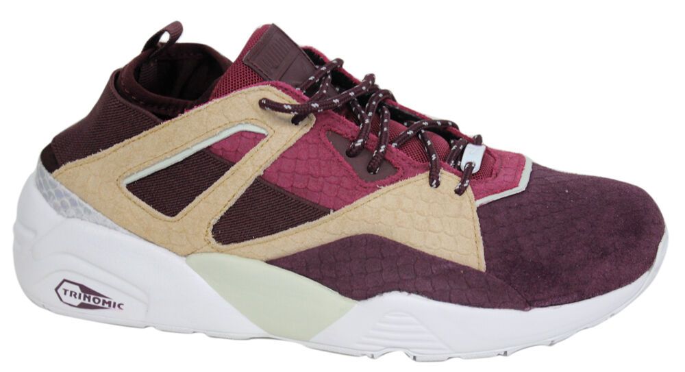 Herren Burgunder Wildleder Lifestyle Sneaker