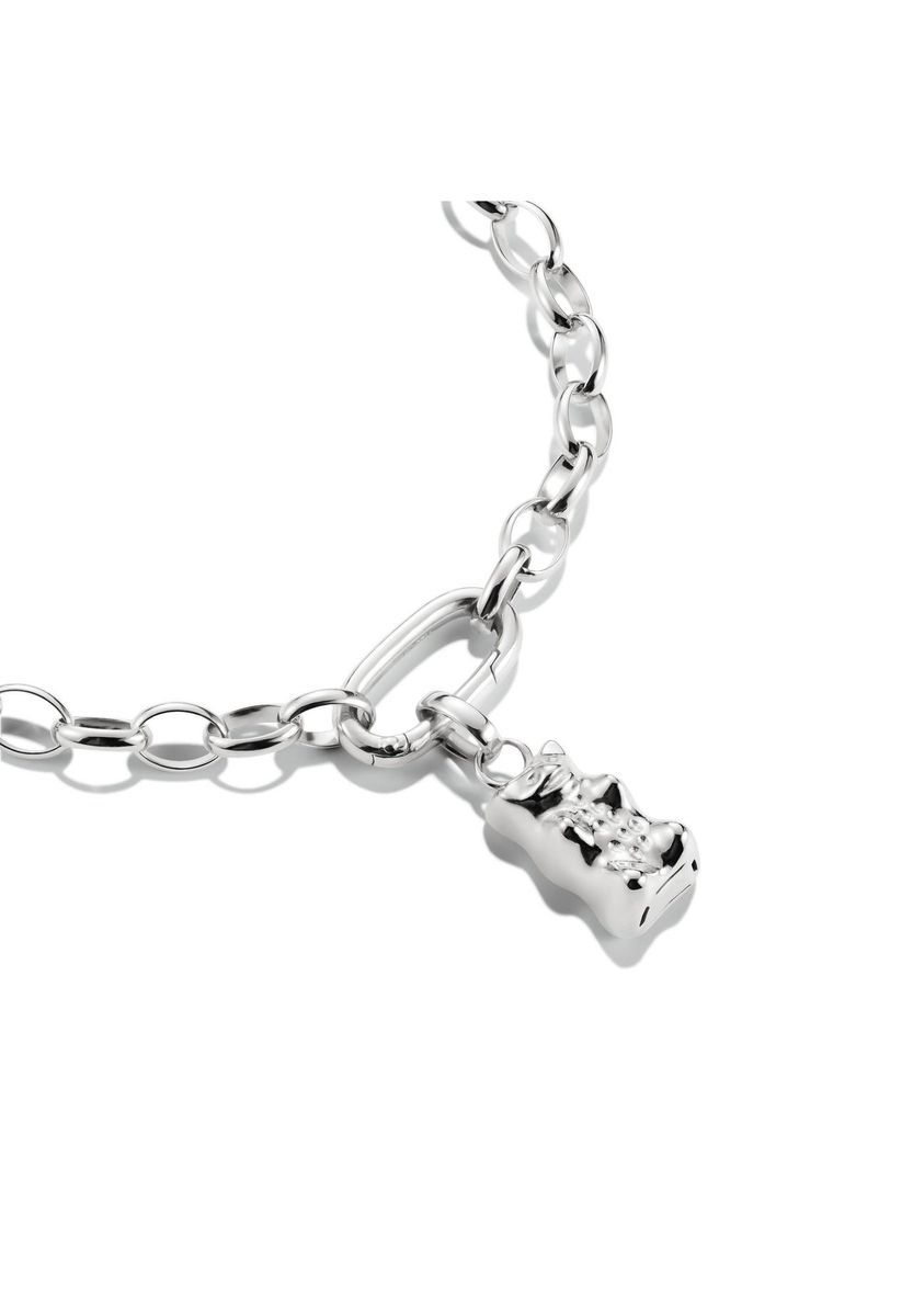 Silberner Gummibärchen-Charm-Anhänger