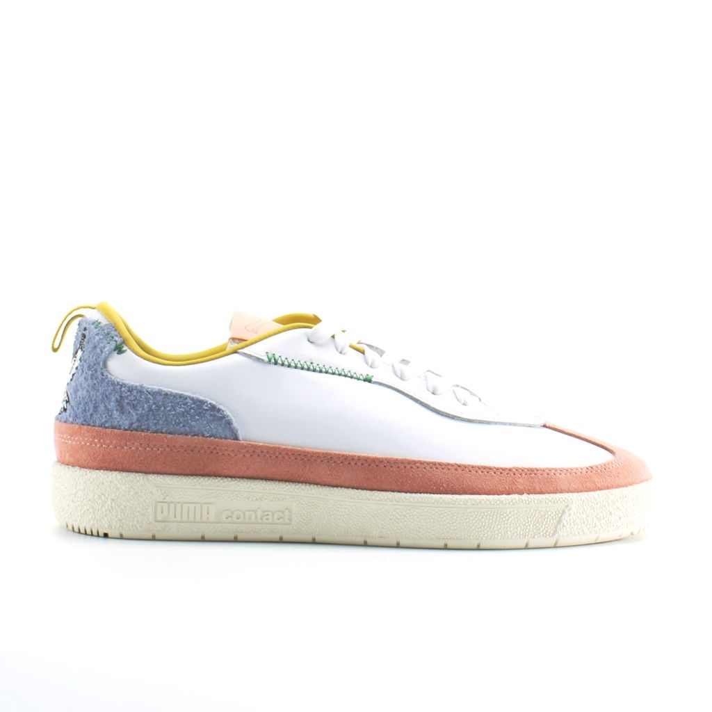 Weiße lässige Unisex-Sneakers aus Leder
