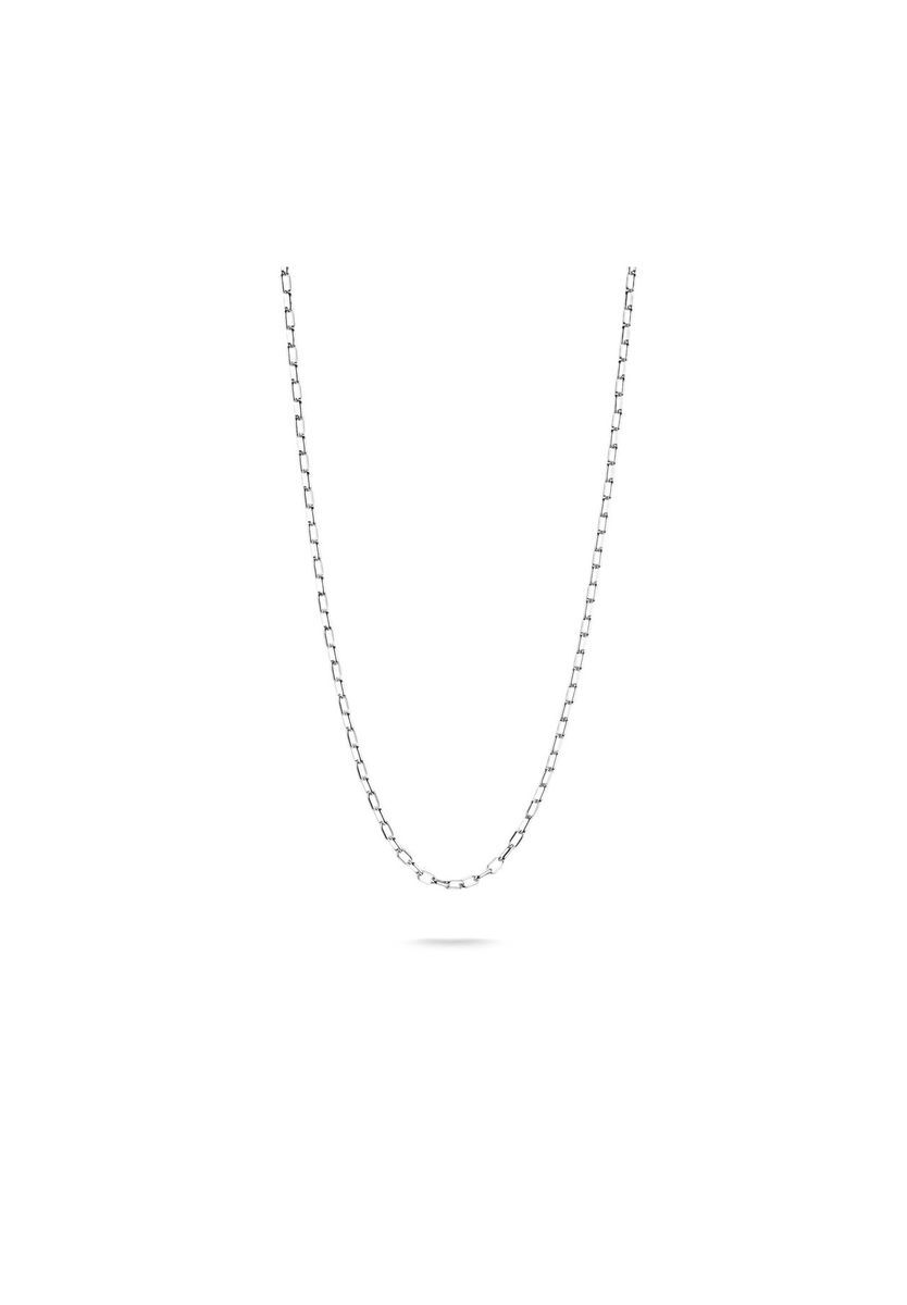 Silberne Paperclip-Gliederkette