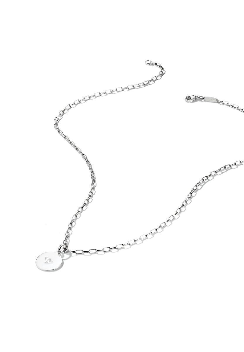 Silberne Paperclip-Gliederkette