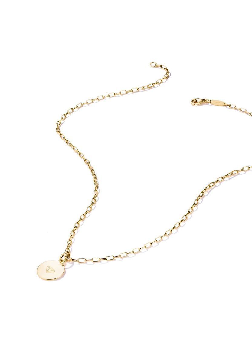 Elegante, vergoldete Paperclip-Gliederkette