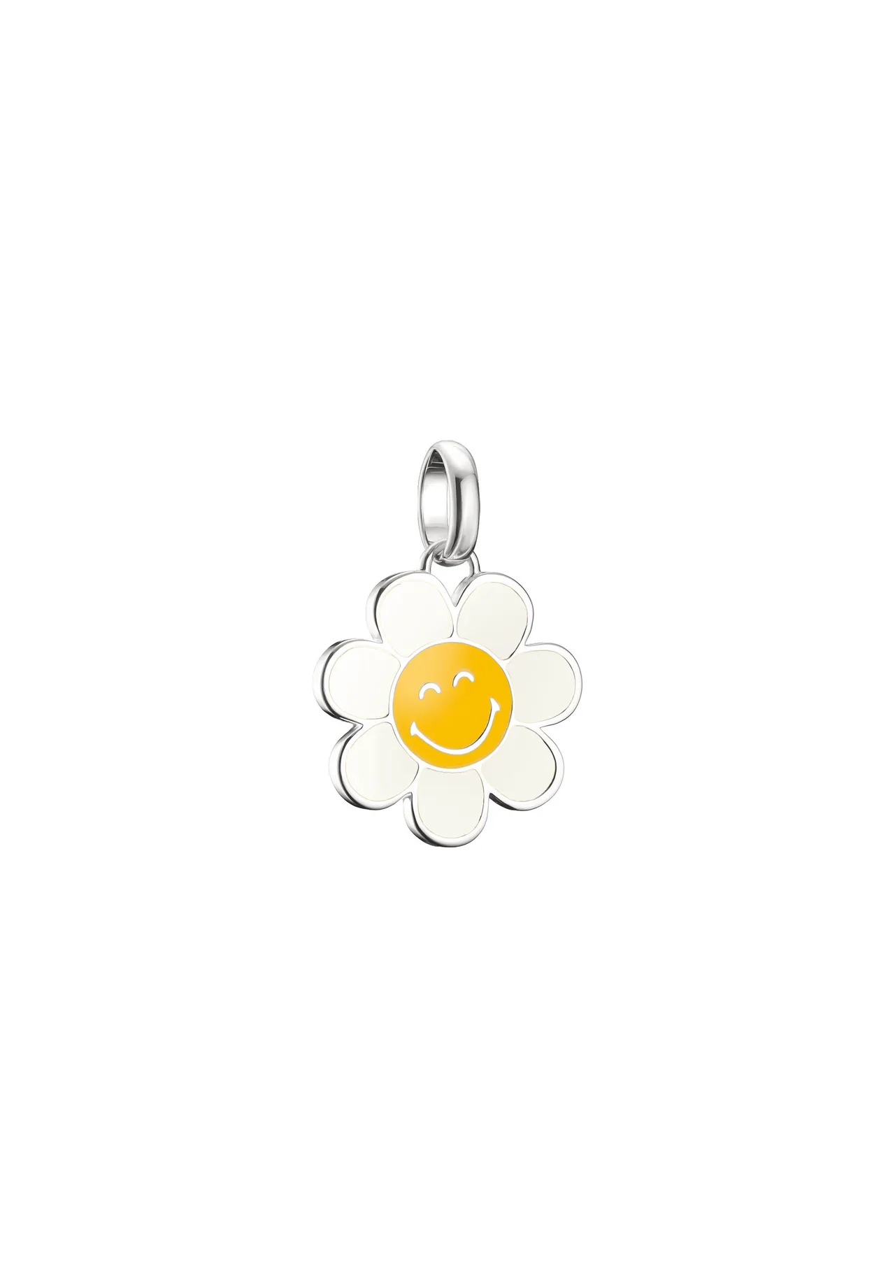 Emaille Charm-Anhänger mit Smiley