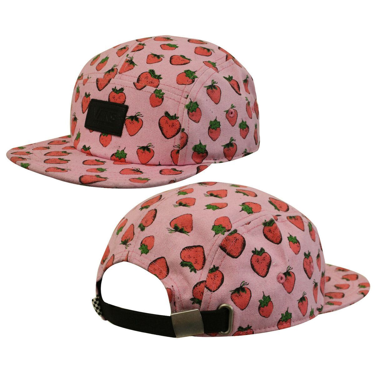 Camper Cap mit Erdbeerprint