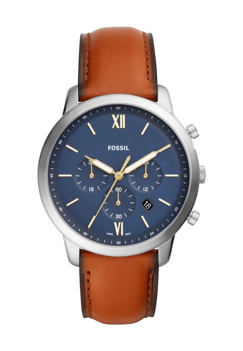 Herren-Chronograph Uhr mit Lederarmband