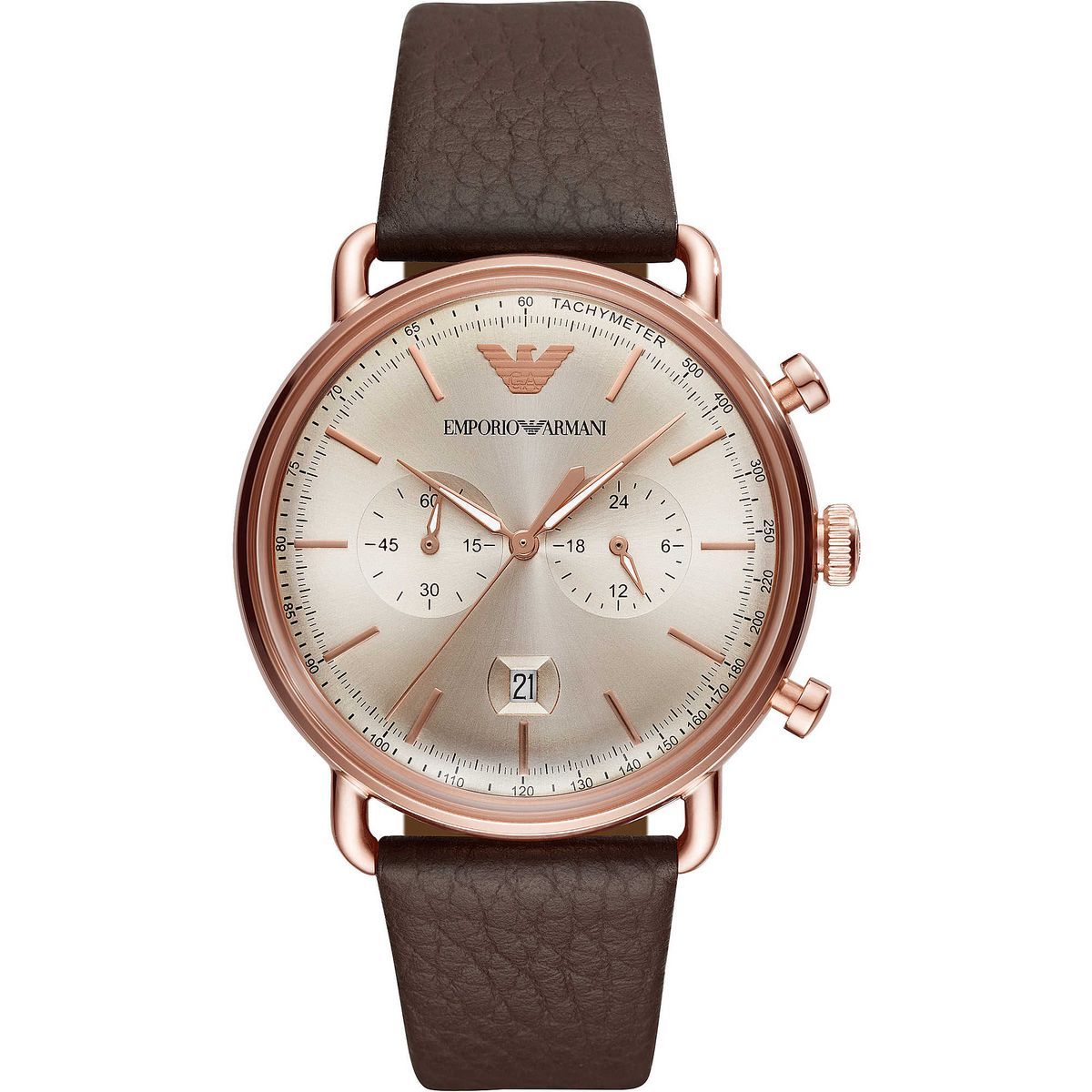 Herren Chronograph Uhr in Roségold