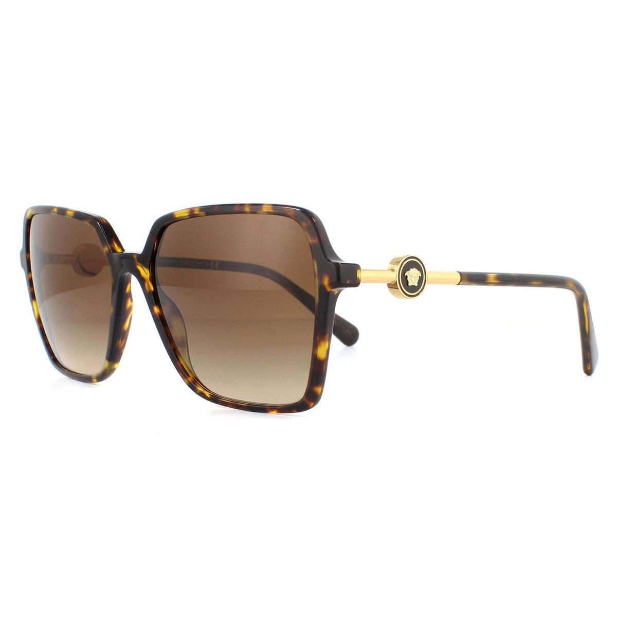Quadratische Oversize-Sonnenbrille mit Medaillon