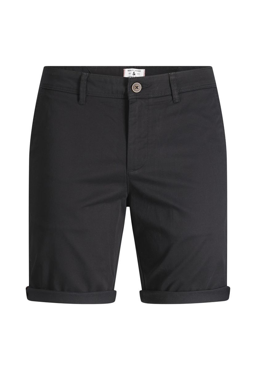 Klassische Chinoshorts mit umgeschlagenem Saum