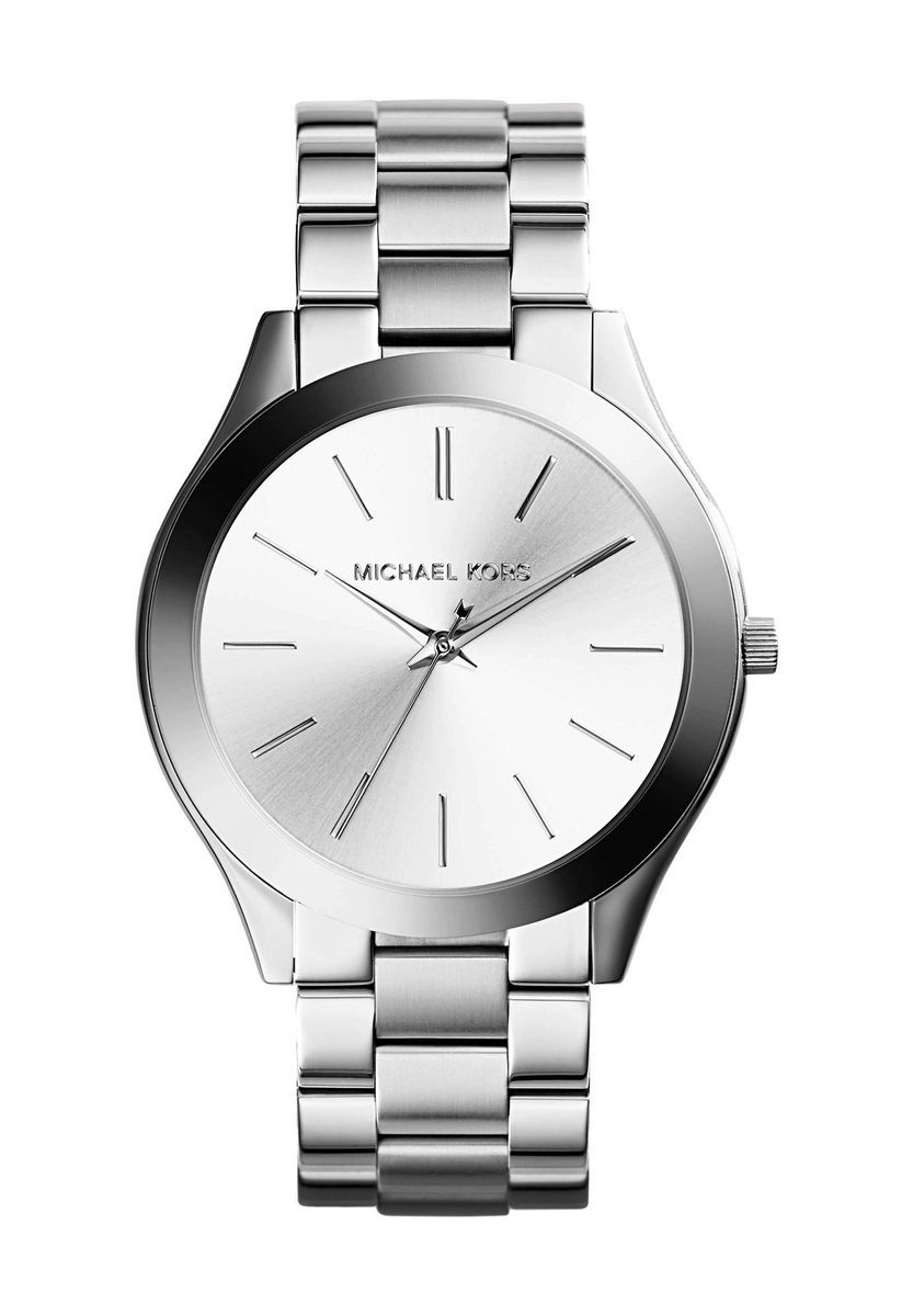 Minimalistische silberne Edelstahl Damenuhr