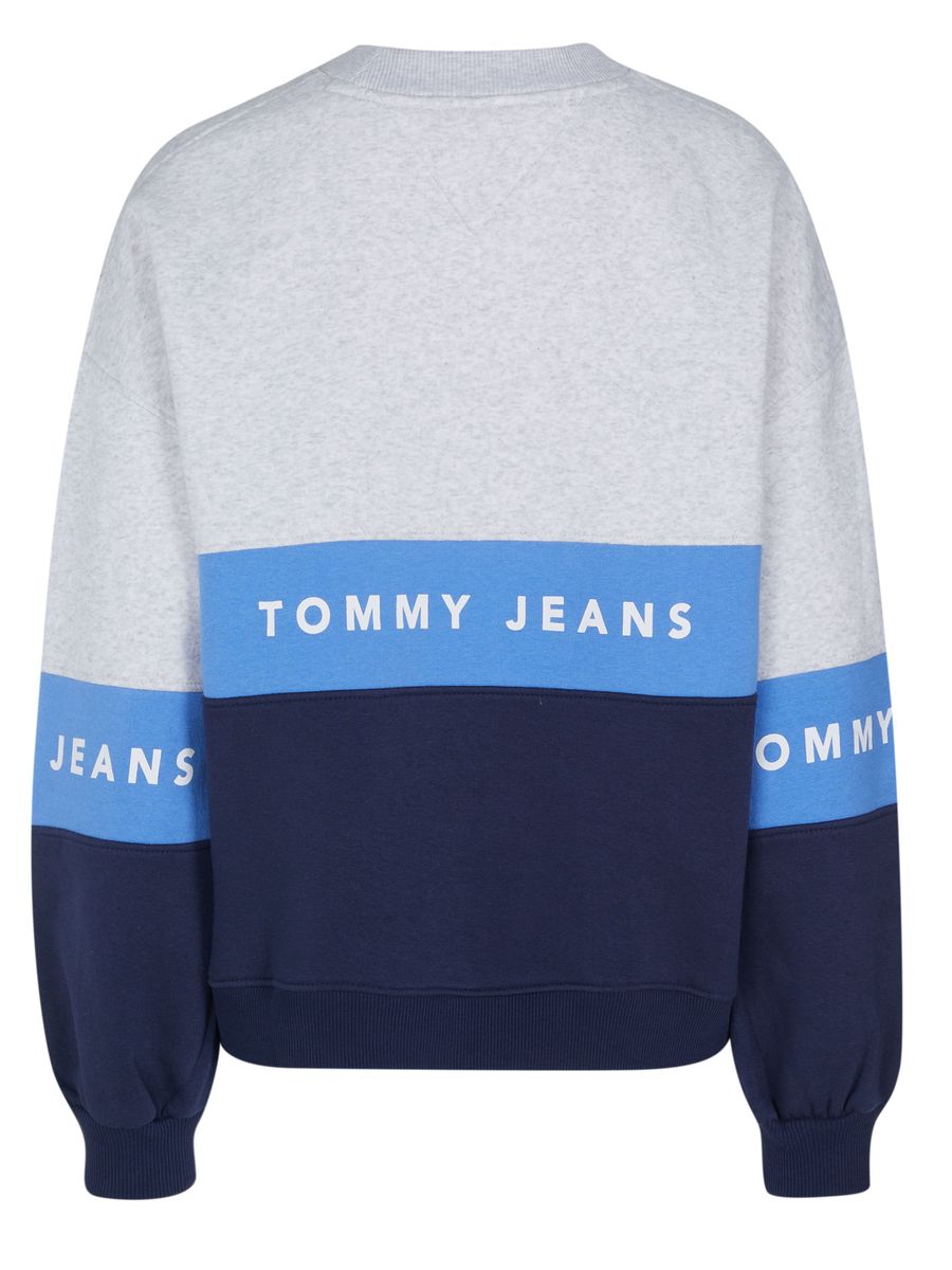 Sweatshirt mit Color-Blocking und Logo