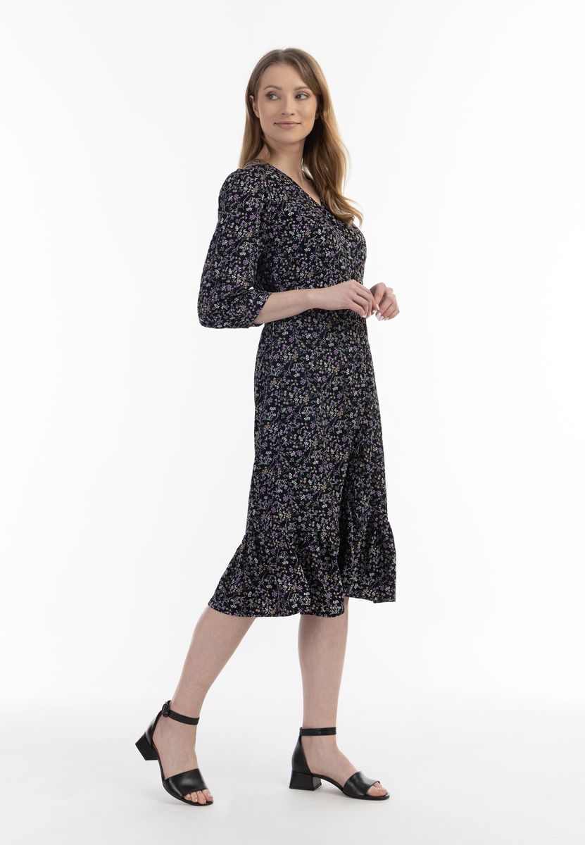 Romantisches Midikleid mit Blumenmuster