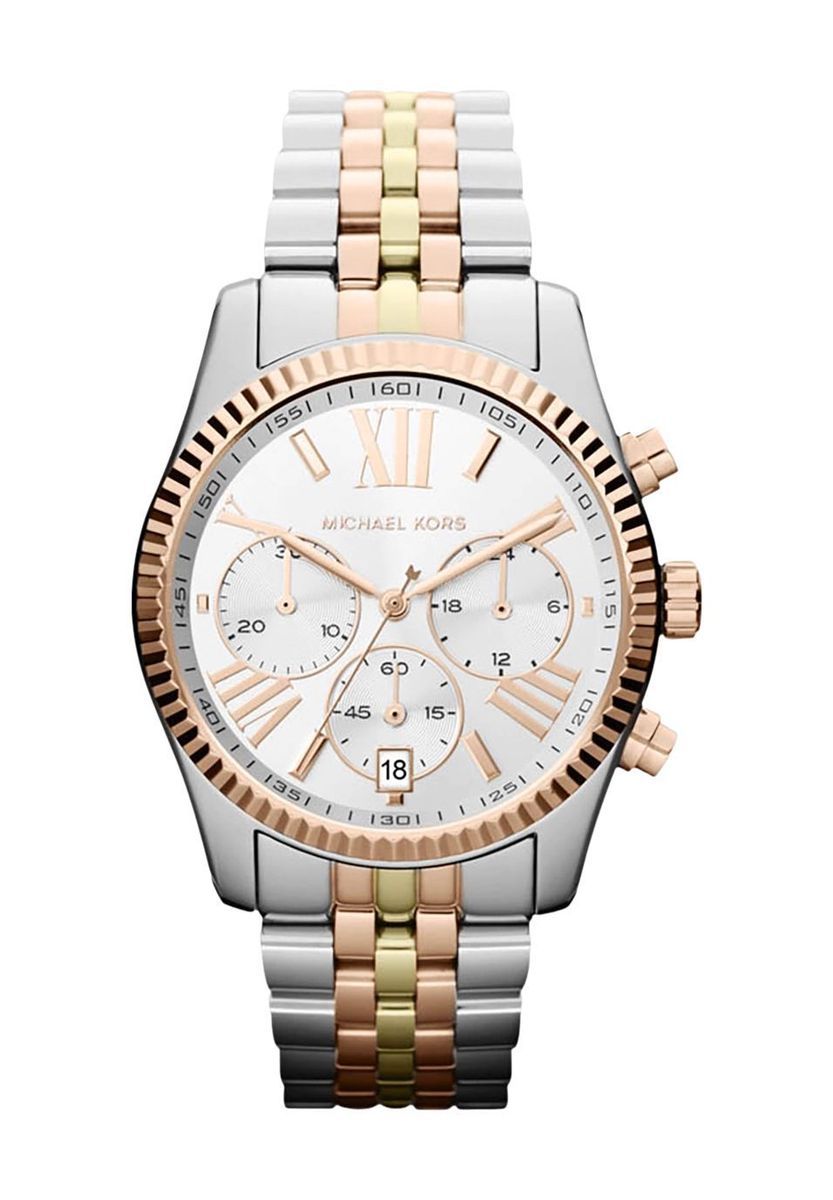 Tricolor Edelstahl Chronograph Uhr