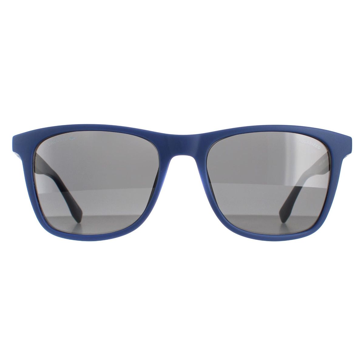 Matteblaue rechteckige polarisierte Sonnenbrille