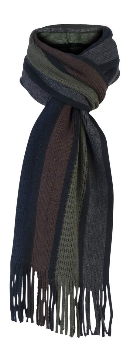 Herren italienisch inspiriert warme gestrickte gestreifte Winterschal Einheitsgröße
