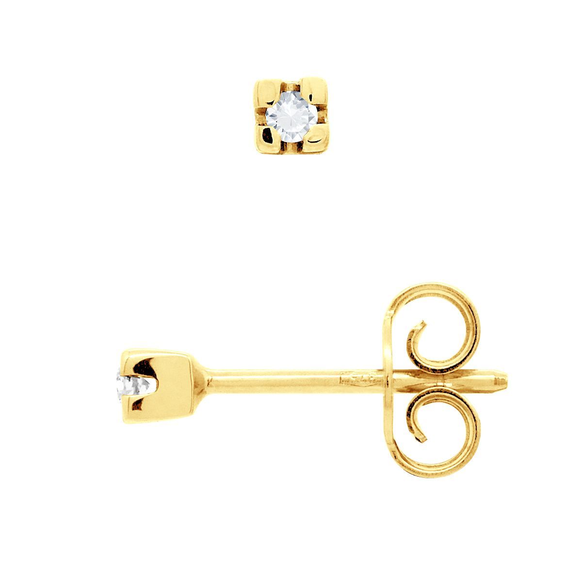 Diamant Solitär Ohrstecker