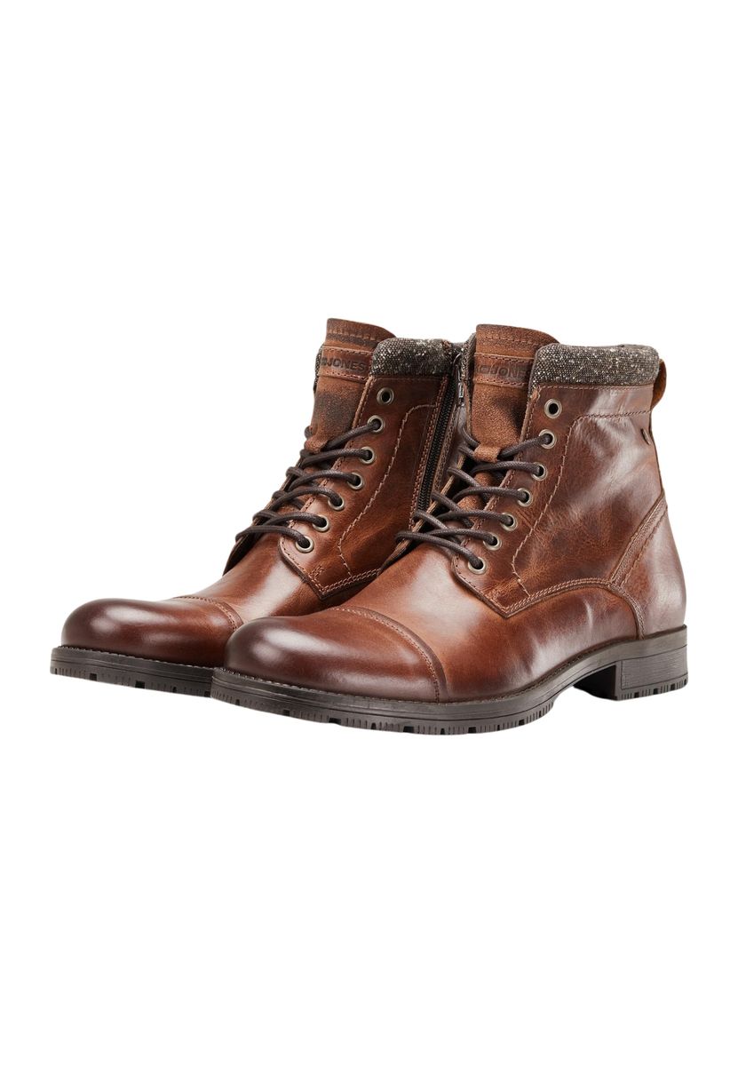 Leder Schnürstiefeletten