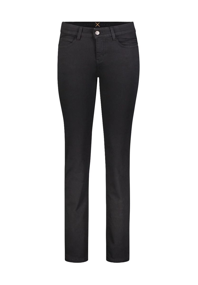 Klassische Slim-Fit Damenhose in Schwarz