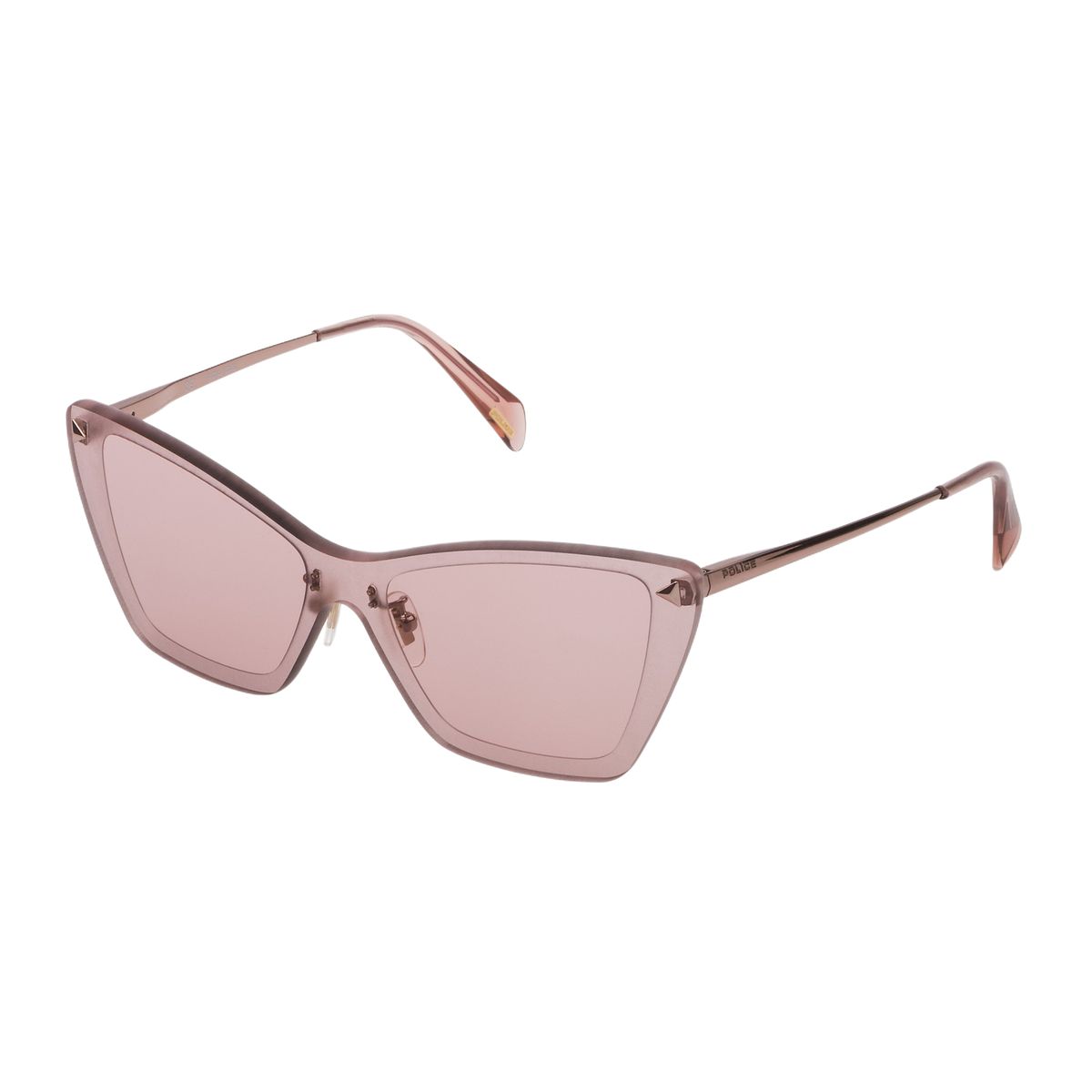 Pinke Cat-Eye-Sonnenbrille mit eckigem Rahmen