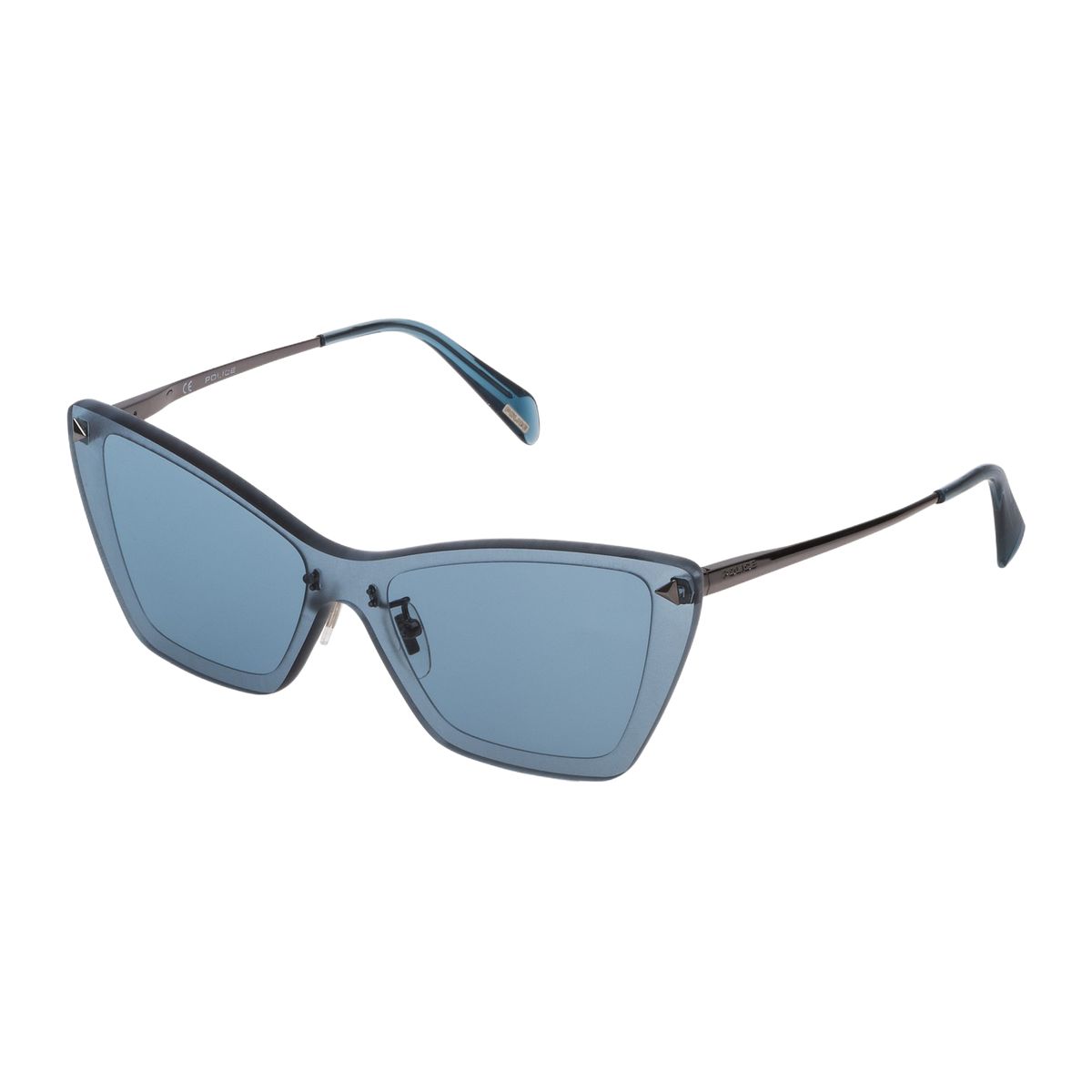 Pinke Cat-Eye-Sonnenbrille mit eckigem Rahmen