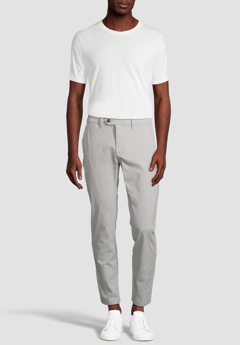 Klassische Stretch-Baumwoll-Chino-Hose