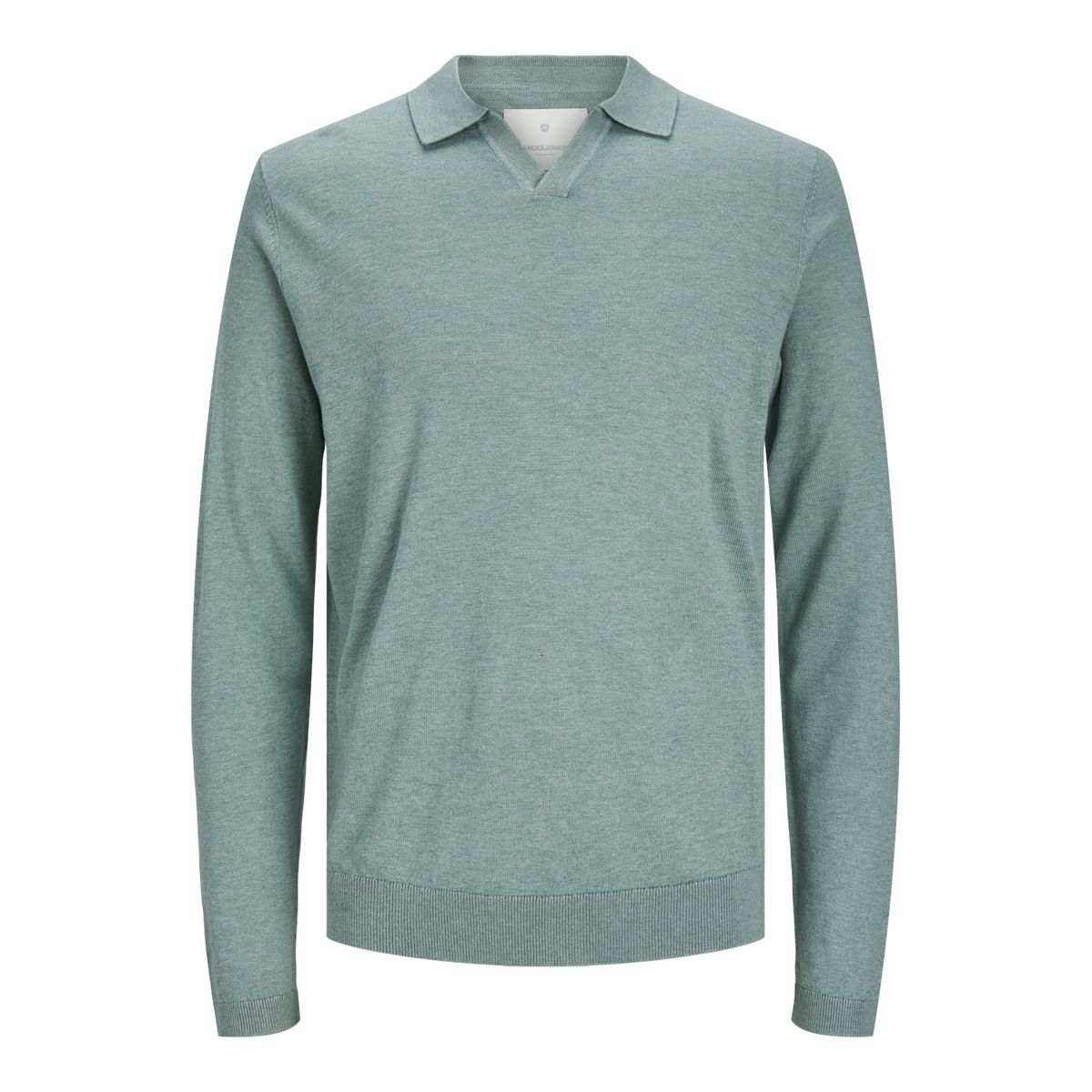 Langärmeliges Strickpolohemd