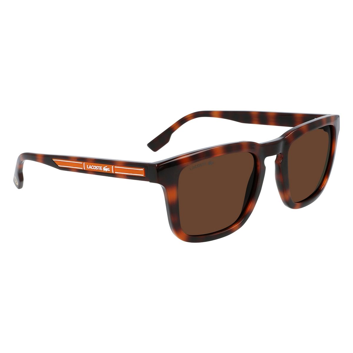 Braun gemusterte Sonnenbrille mit Schildpattrahmen
