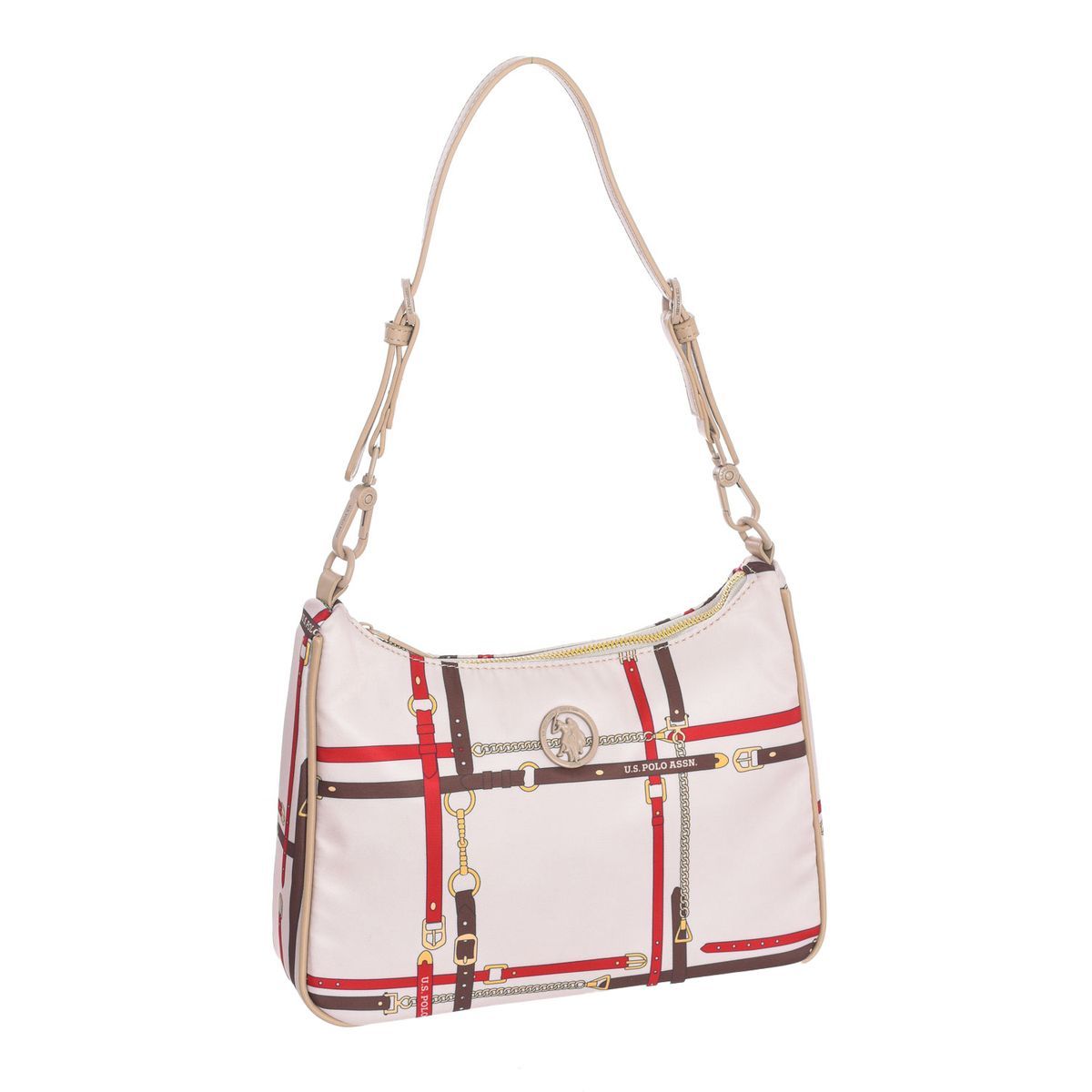 Schulter Baguette Tasche mit Muster