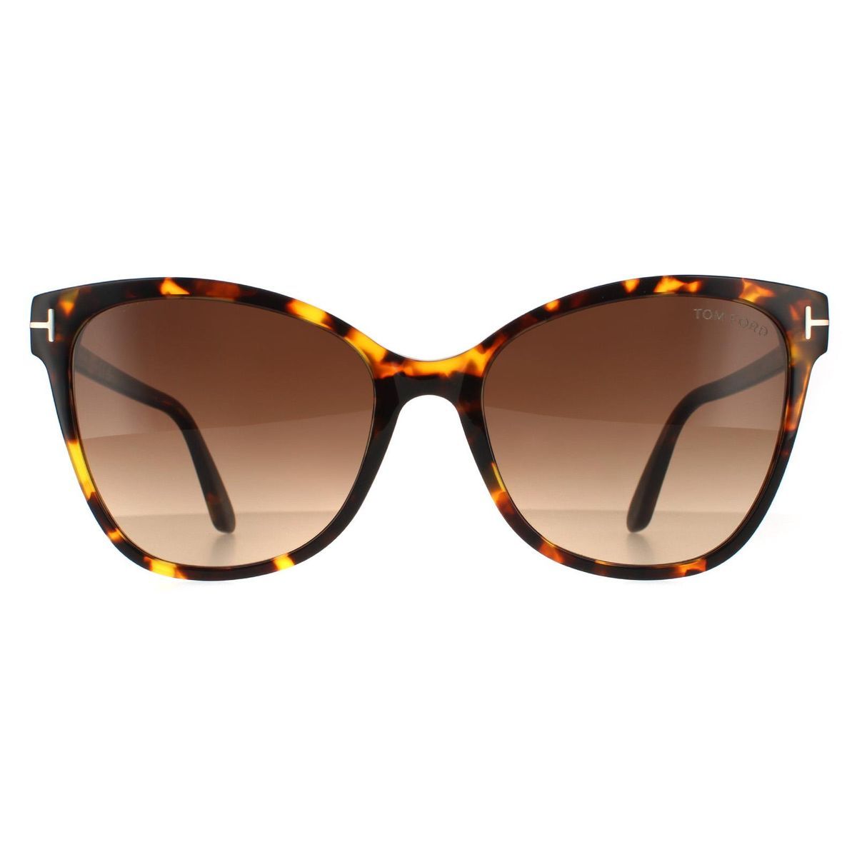 Cat-Eye-Sonnenbrille Dunkel Havana Braun