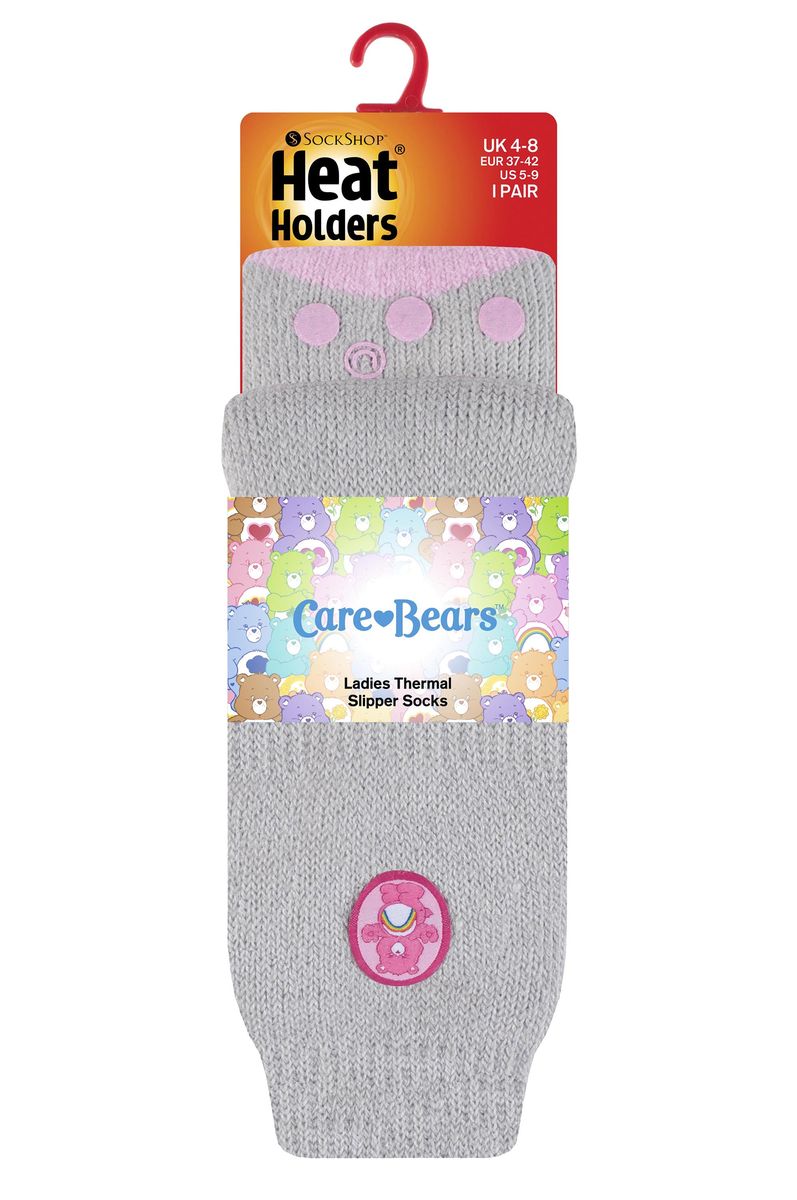 Thermo-Hausschuhsocken mit Glücksbärchi-Motiv