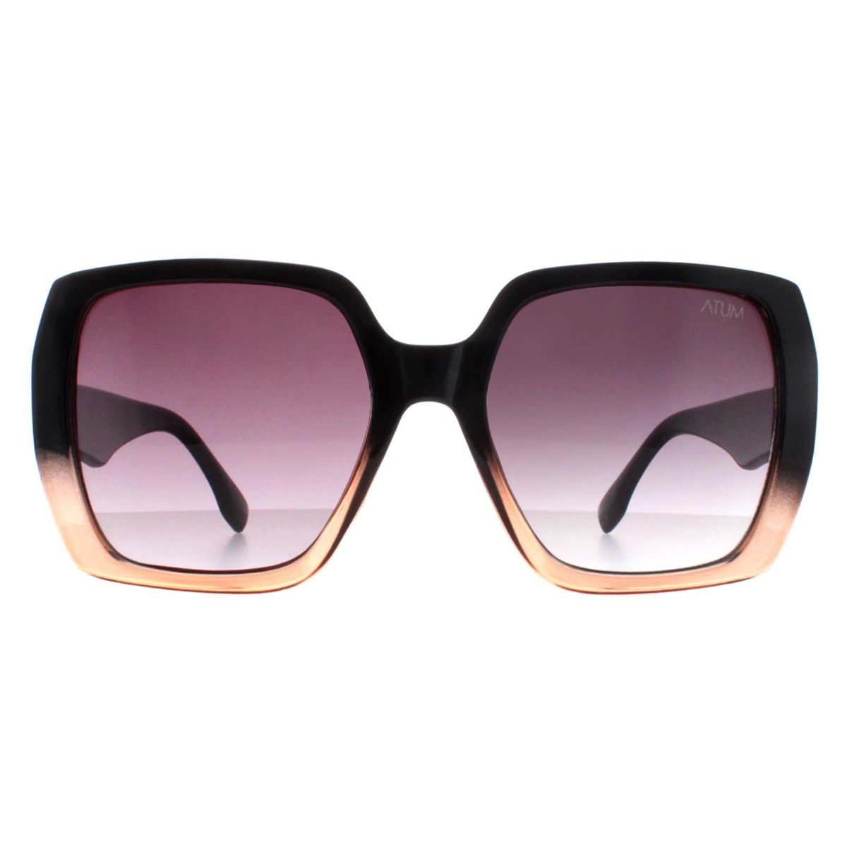 Übergroße, quadratische Sonnenbrille mit Farbverlauf
