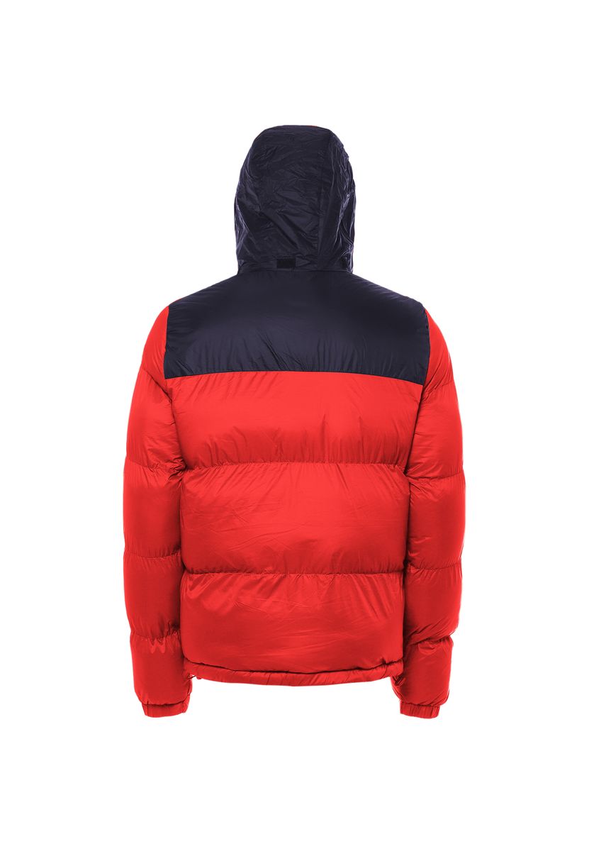 Wattierte Bicolor Steppjacke mit Kapuze