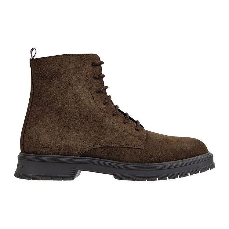 Wildleder-Schnürstiefelette