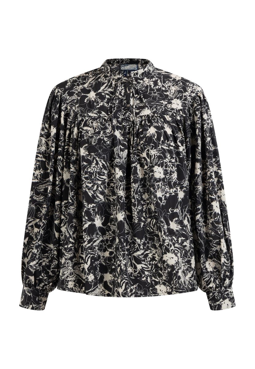 Langärmlige Bluse mit Blumendruck