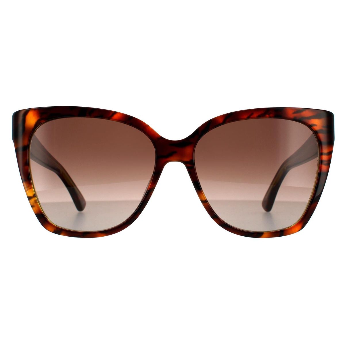 Quadratische Sonnenbrille im Havana-Muster