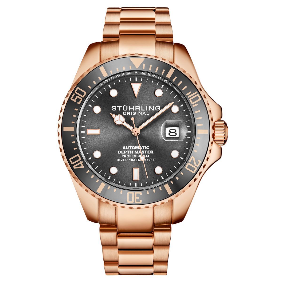 Roségoldene Automatische Taucheruhr