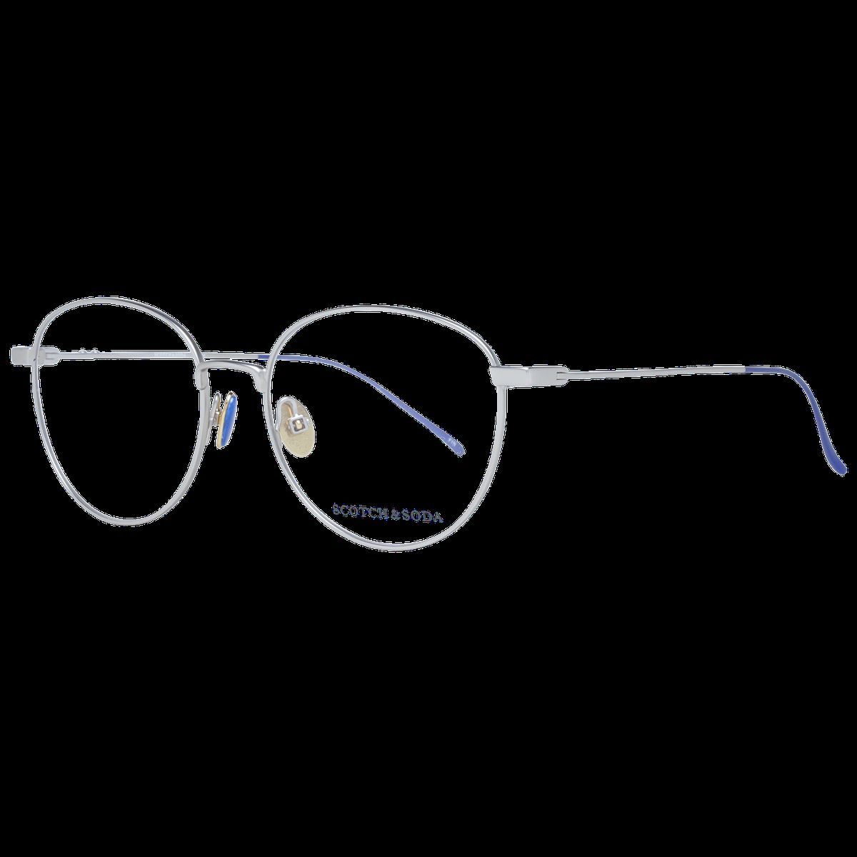 Silberne runde Vollrandbrille