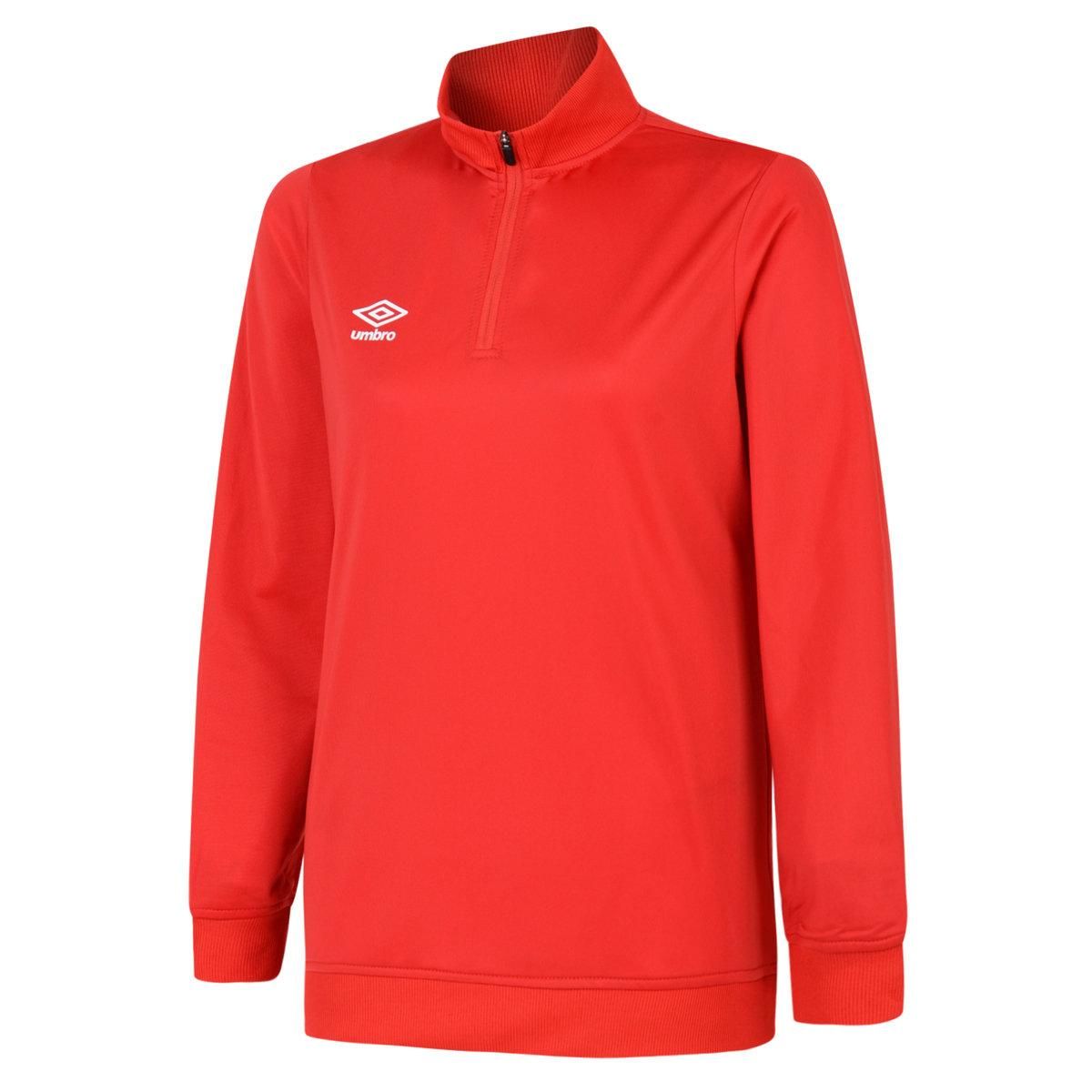 Umbro Womens/Ladies Club Essential Half Zip Sweatshirt (Zinnoberrot)